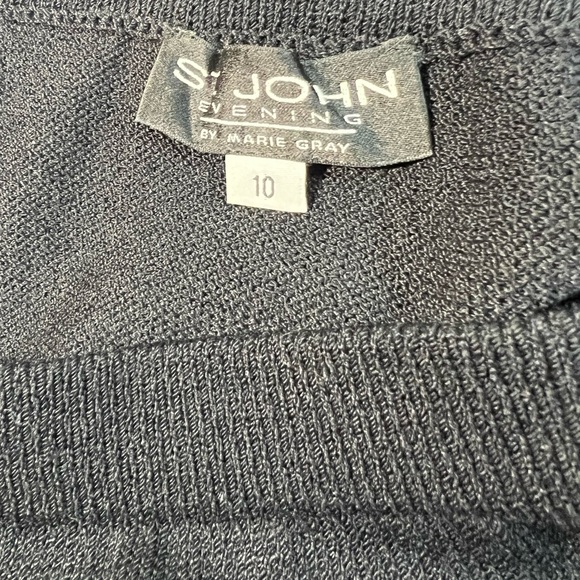 St. John Evening Rhinestone Zipper Stretch Skirt size 10 - Picture 7 of 12